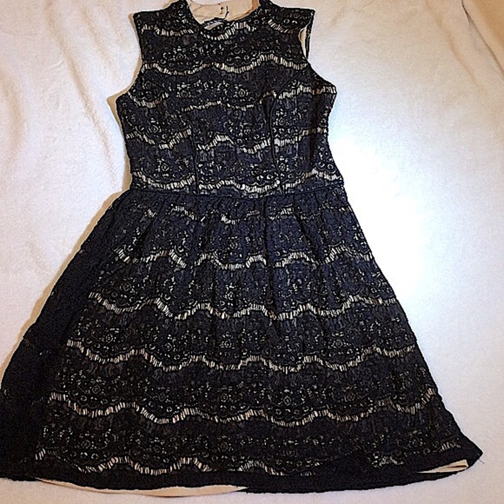 City Triangles Back Lace Midi Dress